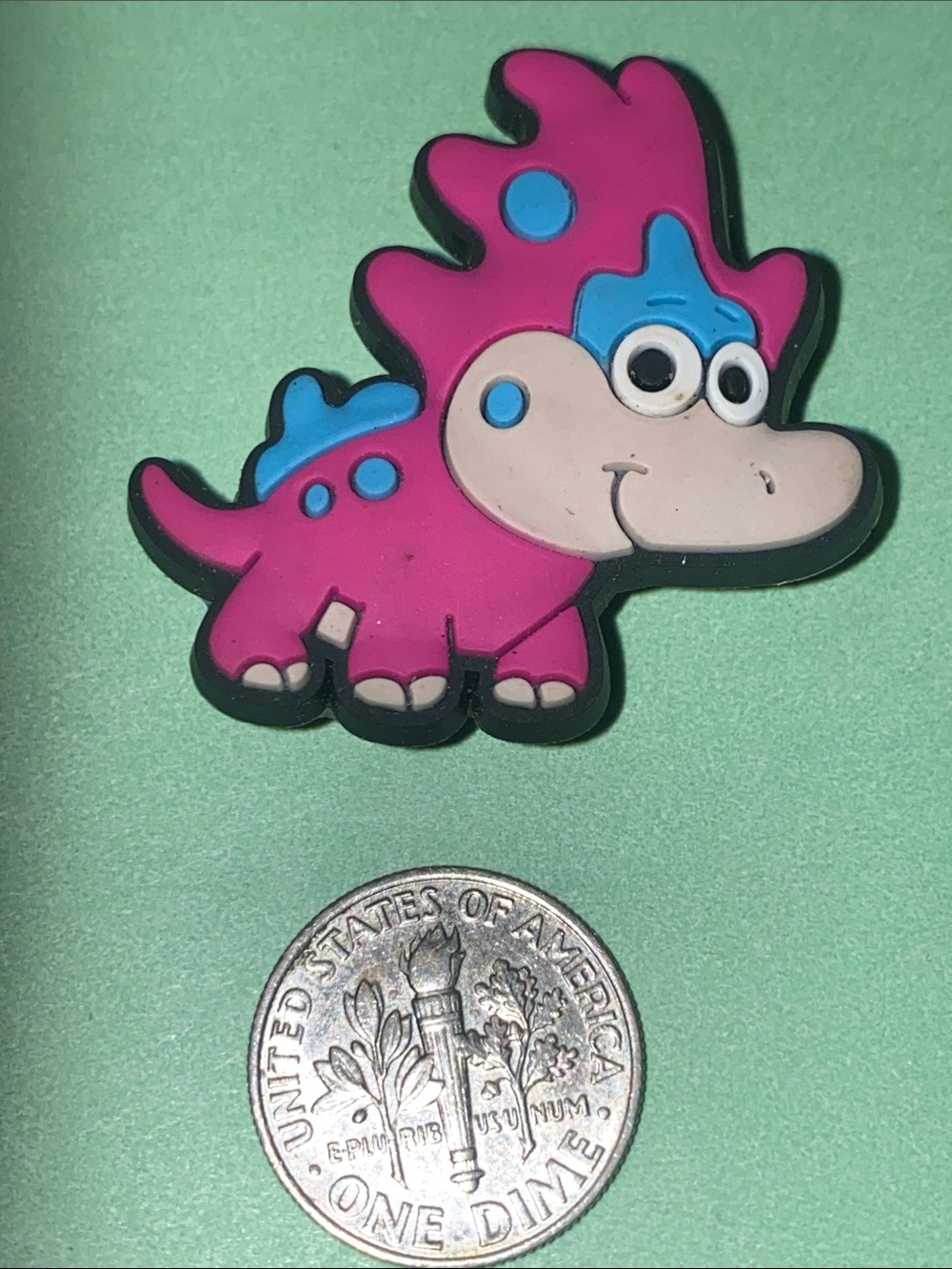 (10 for $15) Triceratops Dinosaur Crocs Shoes Charms